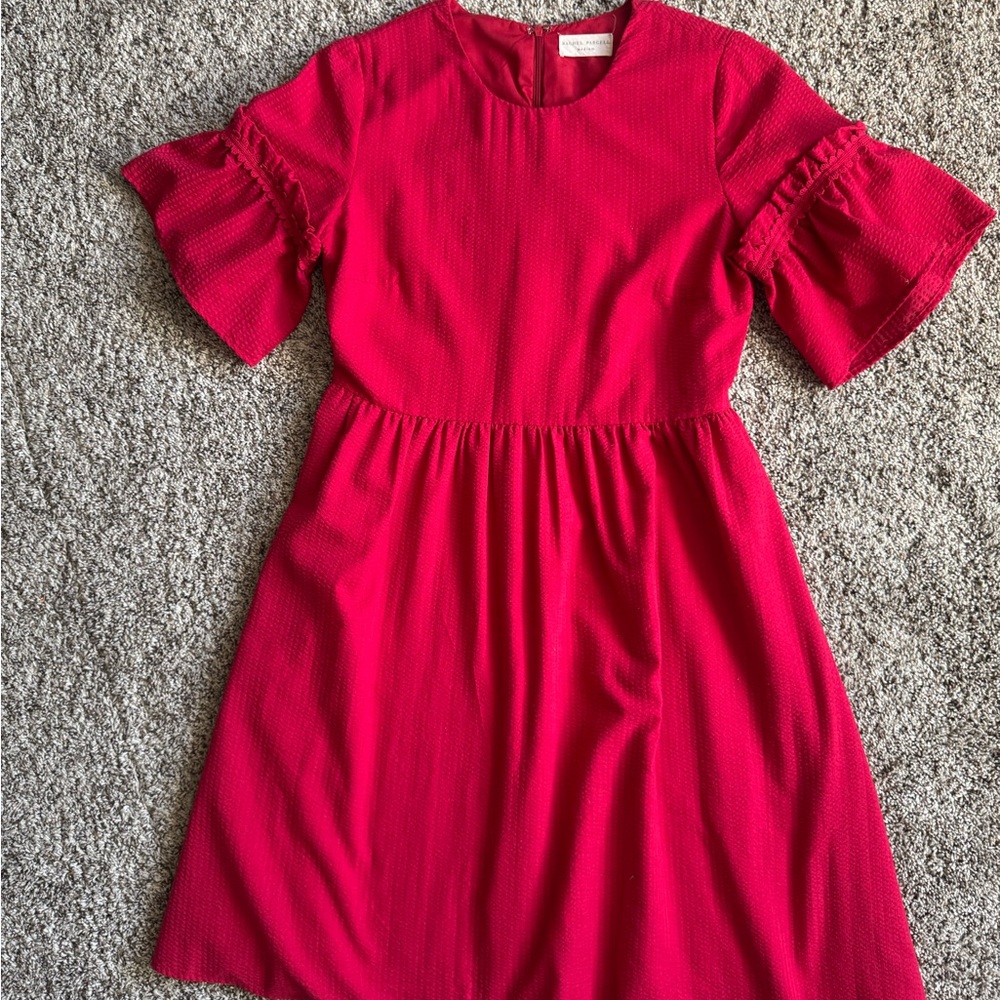 Rachel Parcell Vibrant Red Dress